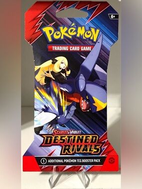 Pokémon TCG: Destined Rivals - CYNTHIA & GARCHOMP Print - 1 TCG Booster Pack